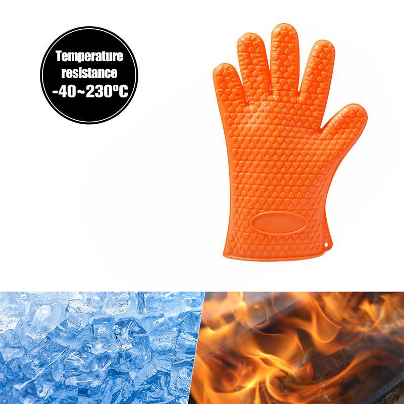 Guantes de silicona resistentes al calor para la cocina