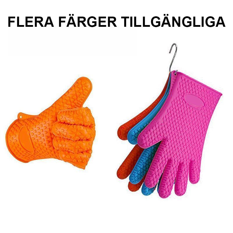 Guantes de silicona resistentes al calor para la cocina