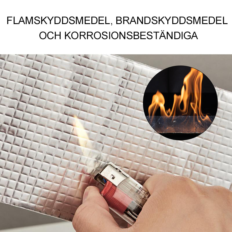 Cinta de Aluminio Butílica Impermeable para Construcción y Sellado