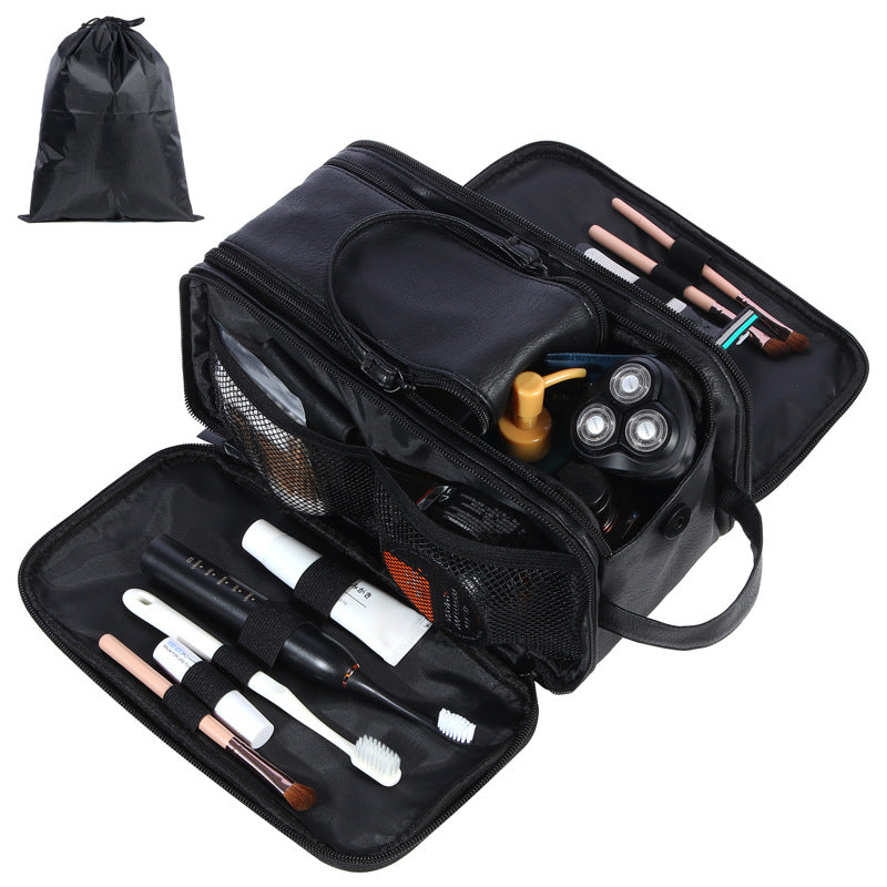 Neceser de Hombre Impermeable con Doble Cremallera