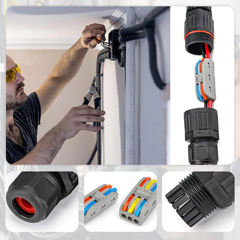 Conexión de cable impermeable para exteriores alta seguridad