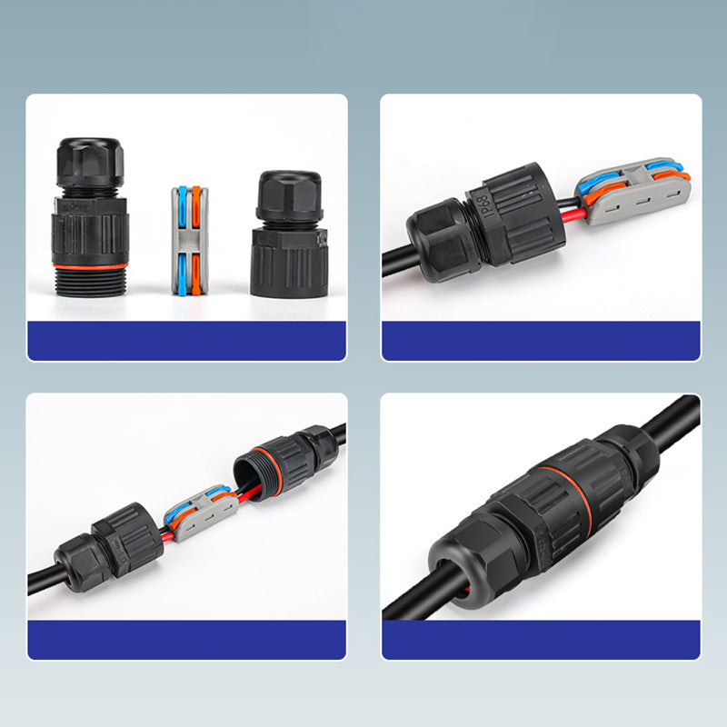 Conexión de cable impermeable para exteriores alta seguridad