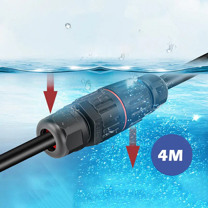Conexión de cable impermeable para exteriores alta seguridad