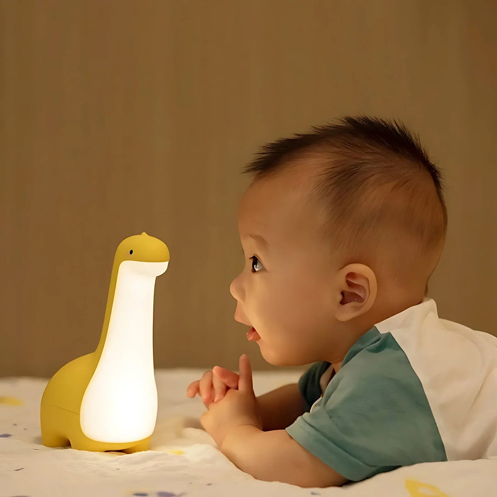 Lisslune | Luz Nocturna LED de Dinosaurio para Niños – Iluminación Suave para Noches Tranquilas