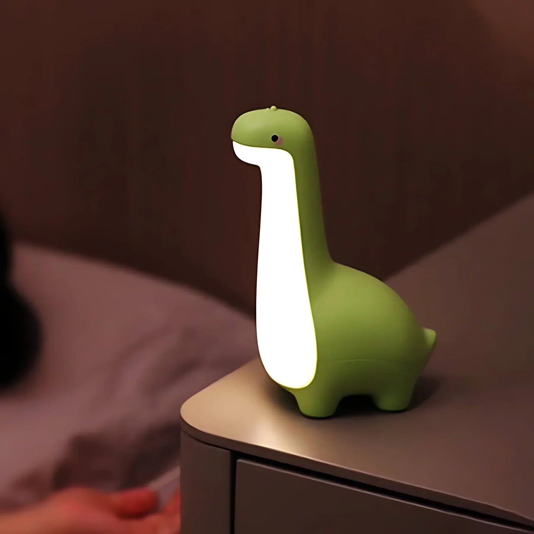 Lisslune | Luz Nocturna LED de Dinosaurio para Niños – Iluminación Suave para Noches Tranquilas