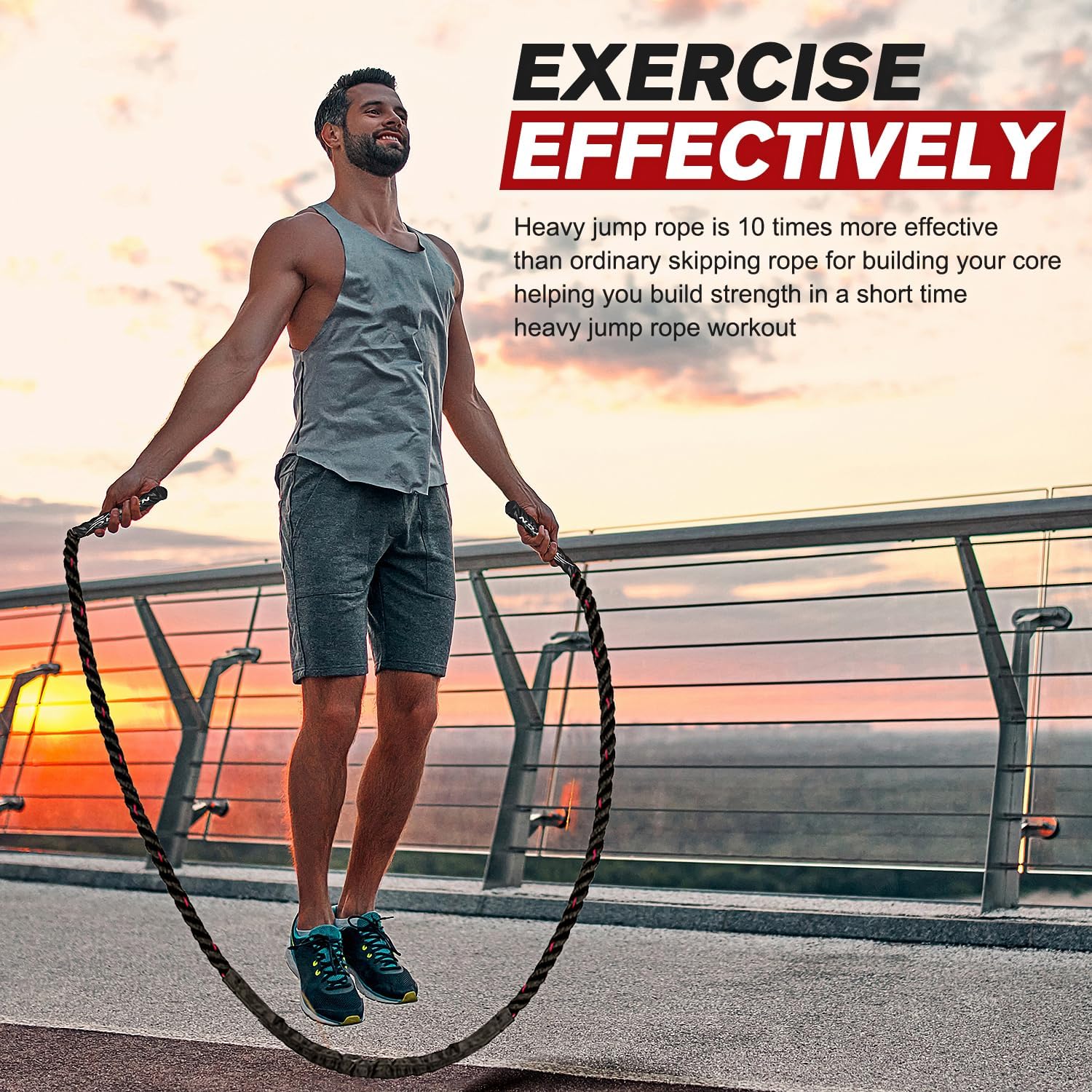 PowerJump | Cuerda de Saltar Ajustable - Entrenamiento Intensivo