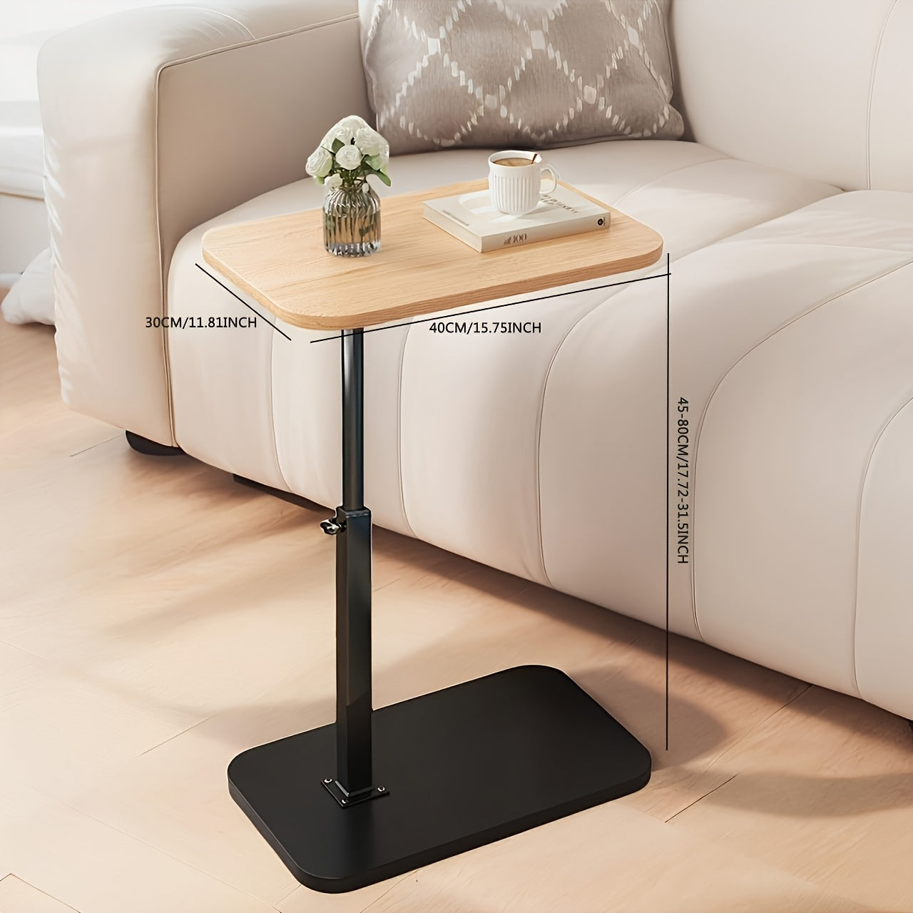 Mesa Lateral Ajustable - Multifuncional y Estilosa