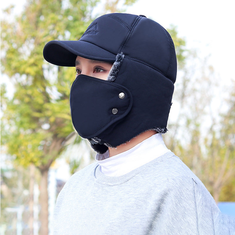Gorro de Invierno Unisex a Prueba de Viento con Protección Facial