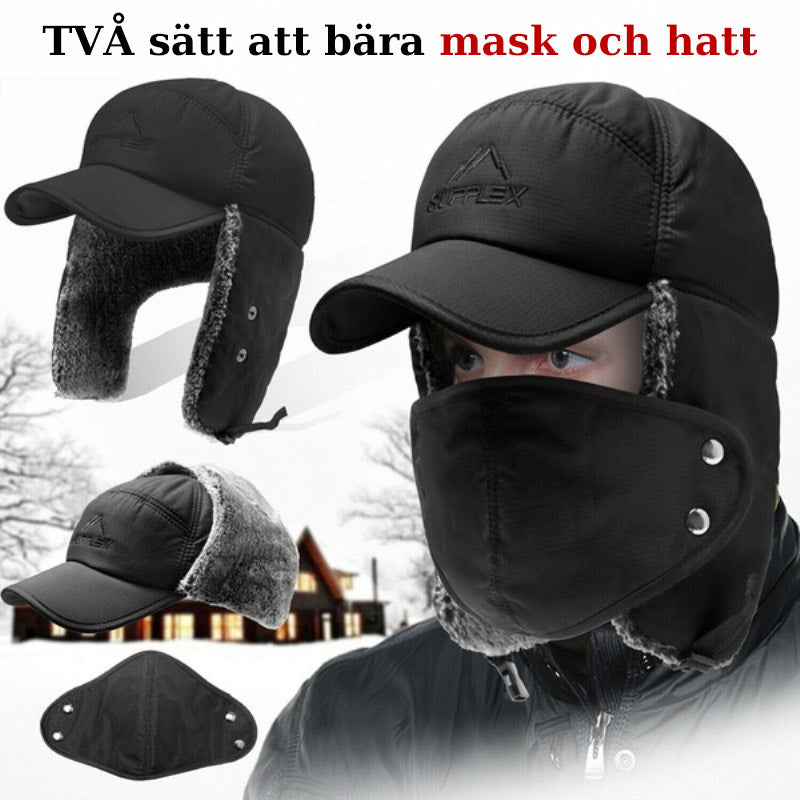Gorro de Invierno Unisex a Prueba de Viento con Protección Facial