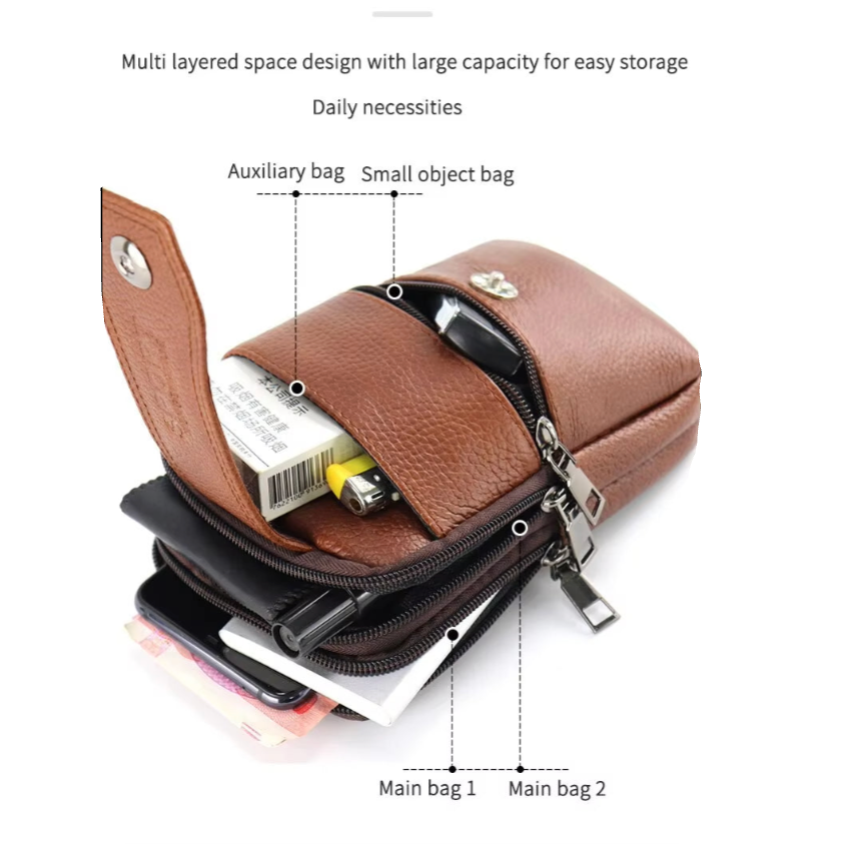 Bolso Cruzado Vintage para Hombres -