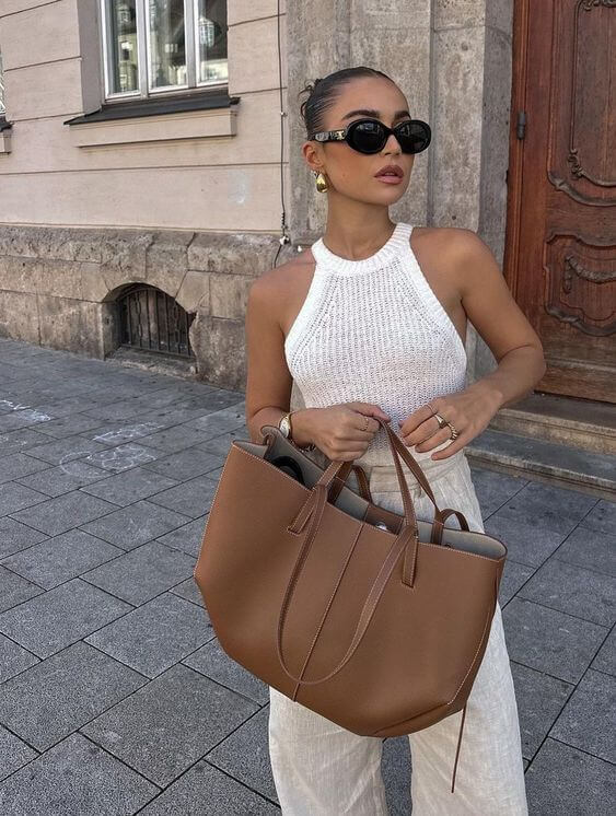 Bolso Tote Vintage para Damas | Bolso de Hombro