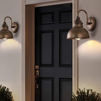 Lámpara de pared exterior vintage a prueba de clima en estilo farol para terraza y jardín