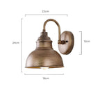Lámpara de pared exterior vintage a prueba de clima en estilo farol para terraza y jardín