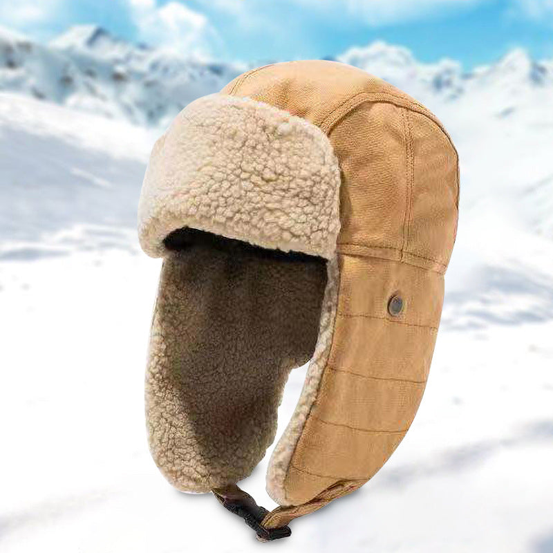 Gorro de Invierno para Hombre y Mujer con Protección para las Orejas de Forro Polar