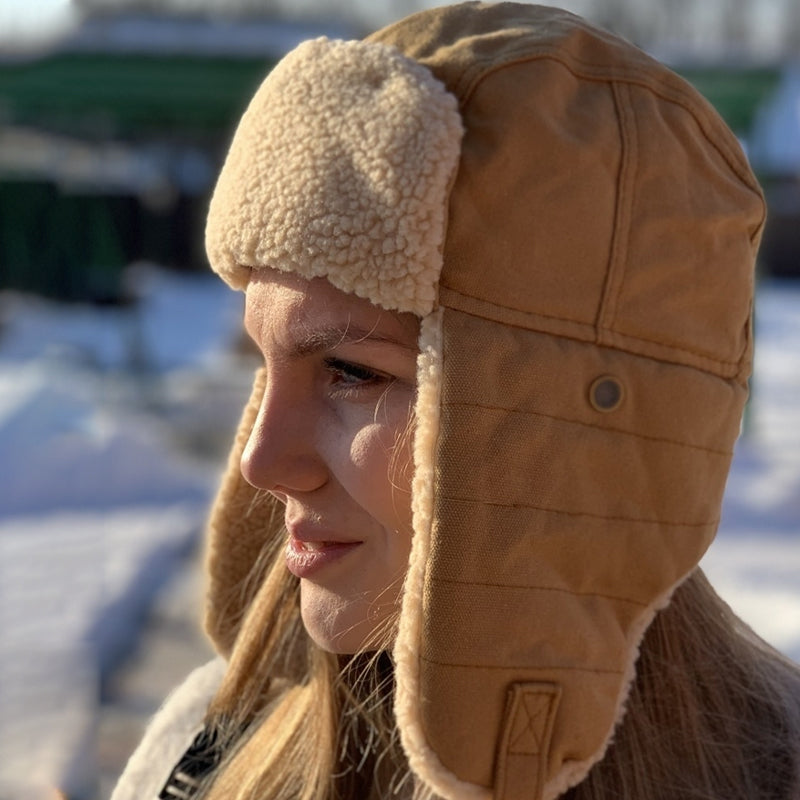 Gorro de Invierno para Hombre y Mujer con Protección para las Orejas de Forro Polar