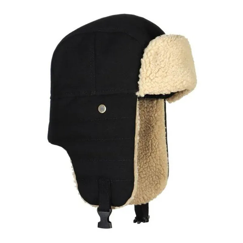 Gorro de Invierno para Hombre y Mujer con Protección para las Orejas de Forro Polar