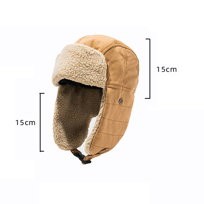 Gorro de Invierno para Hombre y Mujer con Protección para las Orejas de Forro Polar