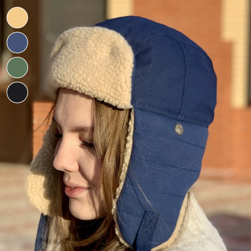 Gorro de Invierno para Hombre y Mujer con Protección para las Orejas de Forro Polar
