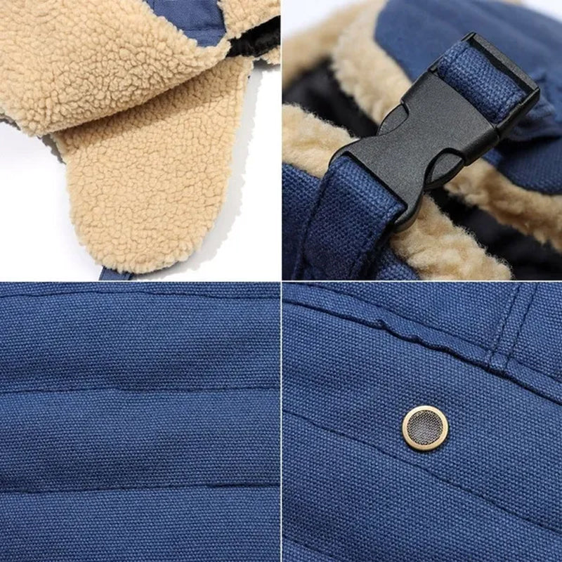 Gorro de Invierno para Hombre y Mujer con Protección para las Orejas de Forro Polar