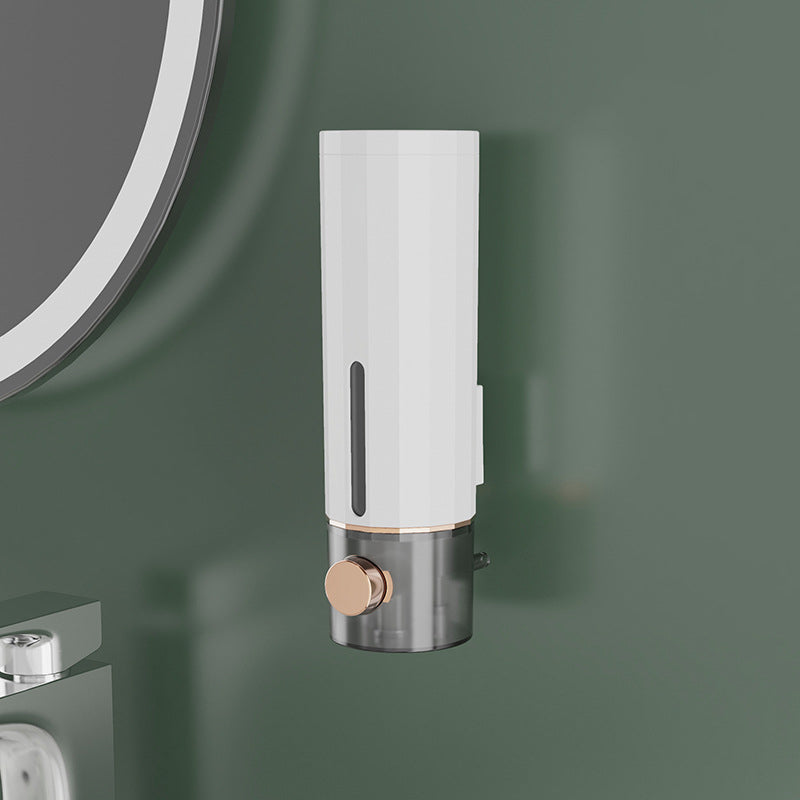 Dispensador de Jabón de Pared en Blanco/Verde Oscuro para Ducha