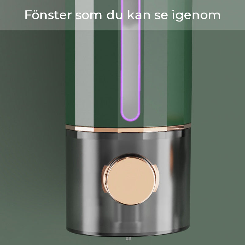 Dispensador de Jabón de Pared en Blanco/Verde Oscuro para Ducha