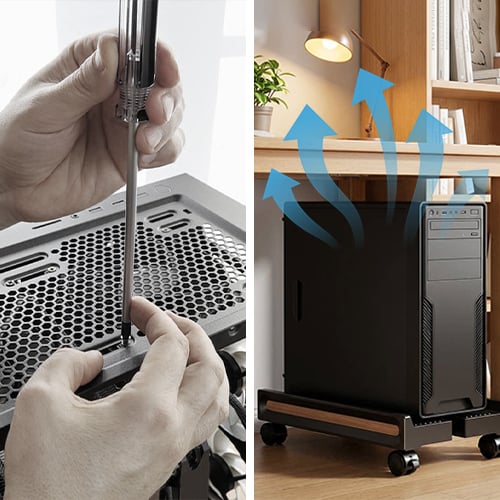 Soporte de PC con Ruedas para Torre de Computadora