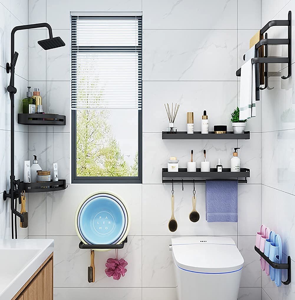 Estante de Baño - FlexRack Soporte de Toalla Montado en la Pared