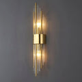 Lámpara de Pared con Acentos de Cristal y Detalles Dorados