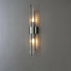 Lámpara de Pared con Acentos de Cristal y Detalles Dorados