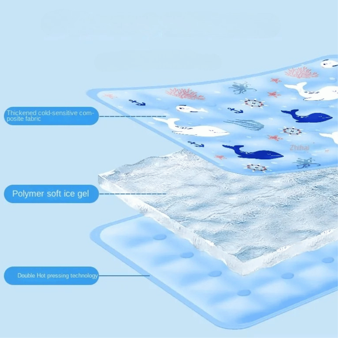 Alfombra de Enfriamiento Llenada de Agua para Perros con Tecnología de Gel
