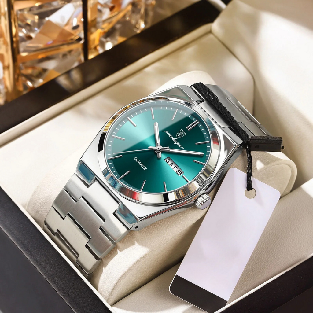 Reloj de Hombre Impermeable de Acero Inoxidable | Lujo y Duradero