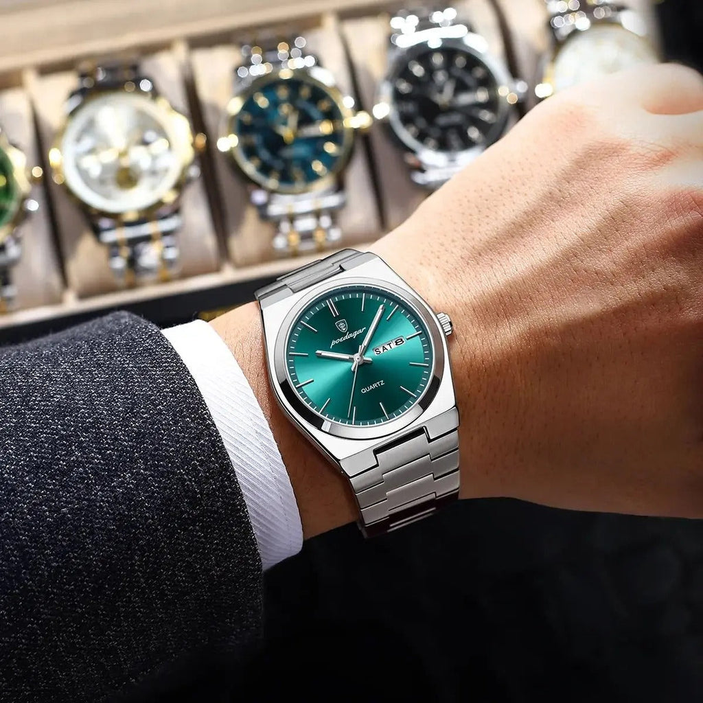 Reloj de Hombre Impermeable de Acero Inoxidable | Lujo y Duradero
