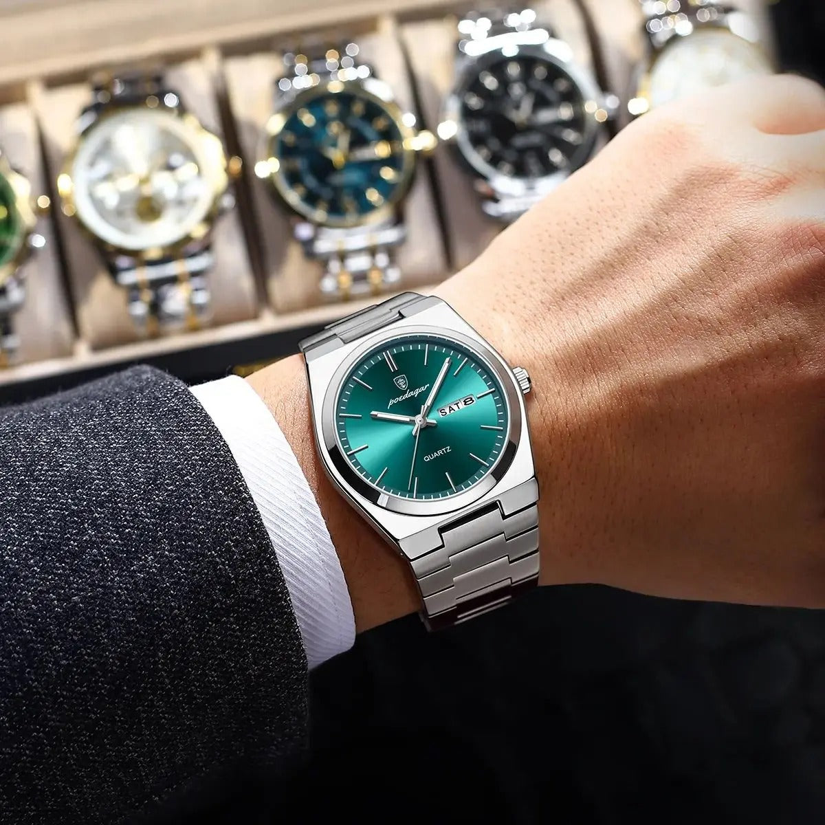 Reloj de Hombre Impermeable de Acero Inoxidable | Lujo y Duradero