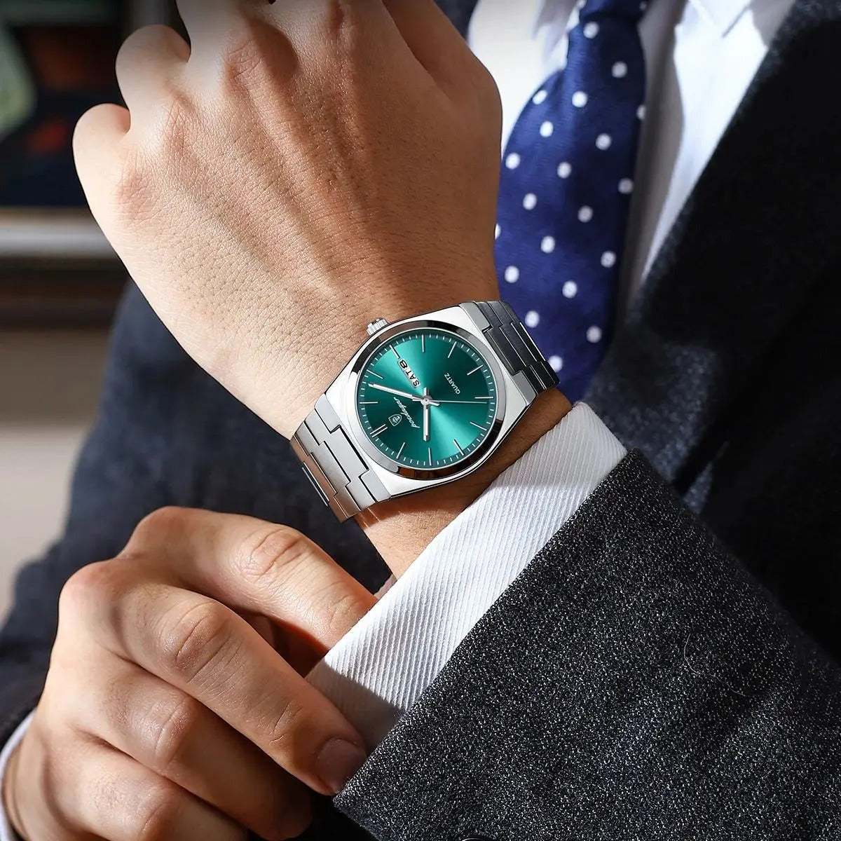 Reloj de Hombre Impermeable de Acero Inoxidable | Lujo y Duradero