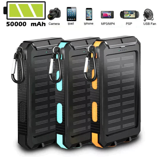 Banco de Energía Solar Impermeable para Aventuras al Aire Libre