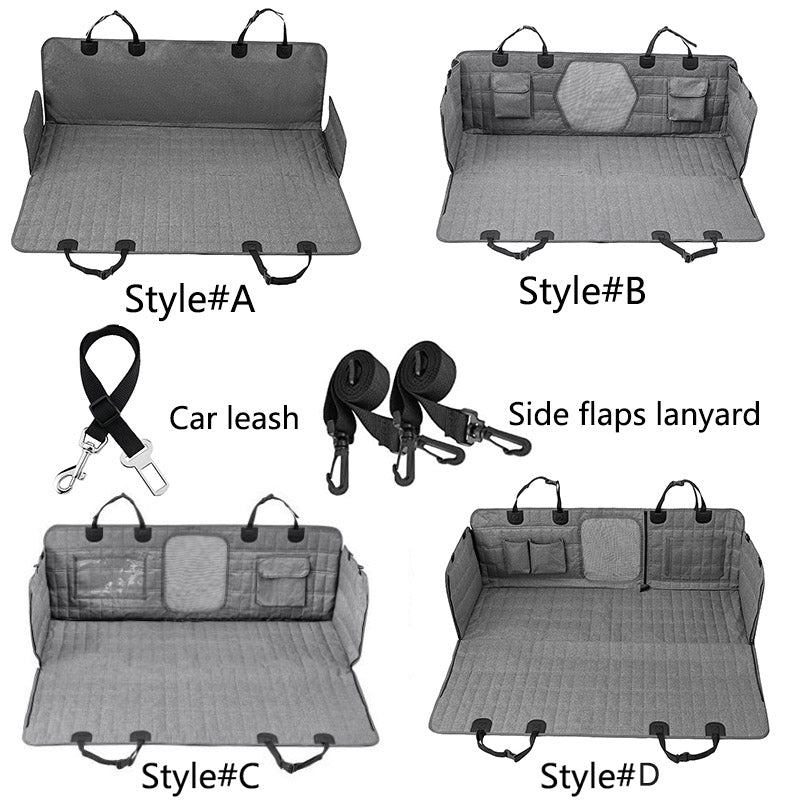 Funda de Asiento de Coche Impermeable para Perros con Ventana de Malla