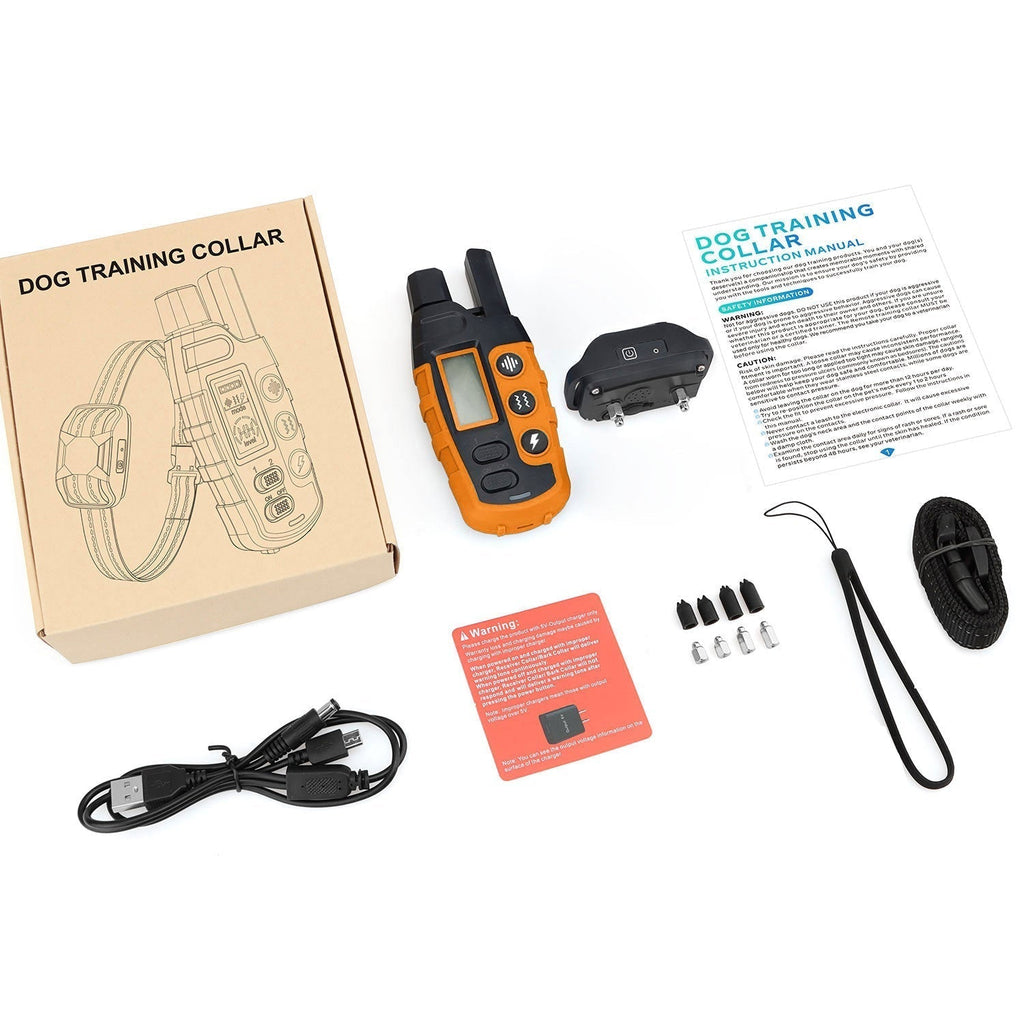 Collar Electrónico de Entrenamiento para Perros Impermeable 3300Ft con Control Remoto