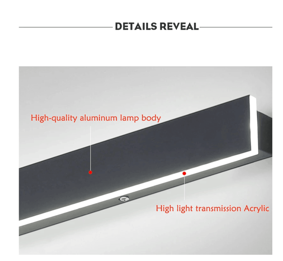 Lámpara de Pared LED Vertical Estilizada – Elegancia Exterior Resistente a la Intemperie