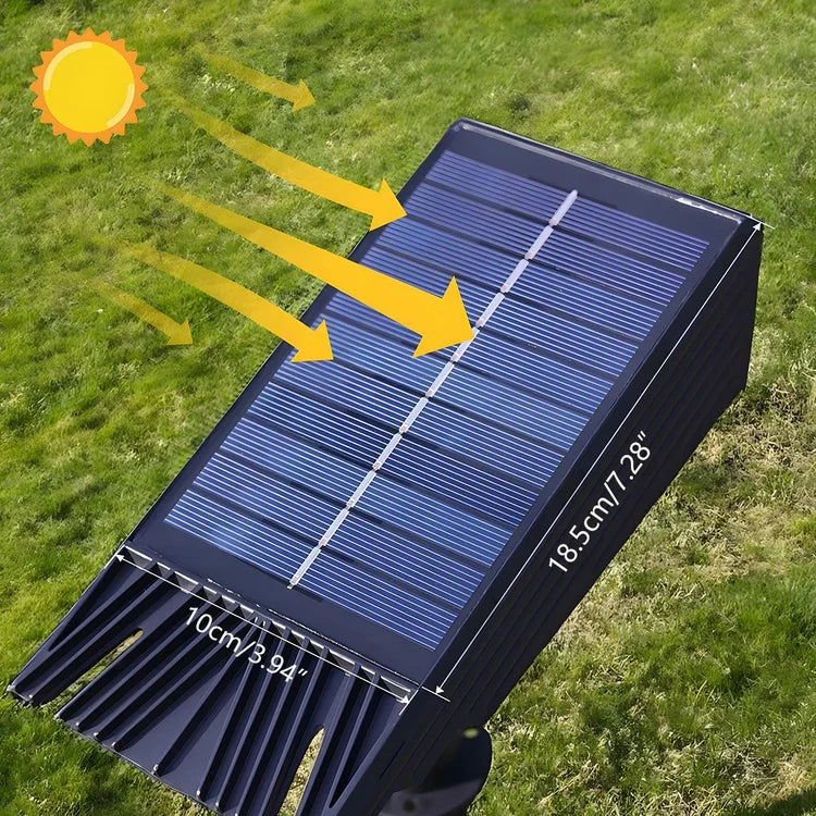 Luz Spot LED Solar Multi-zoom Impermeable para Iluminación de Paisajes RGB