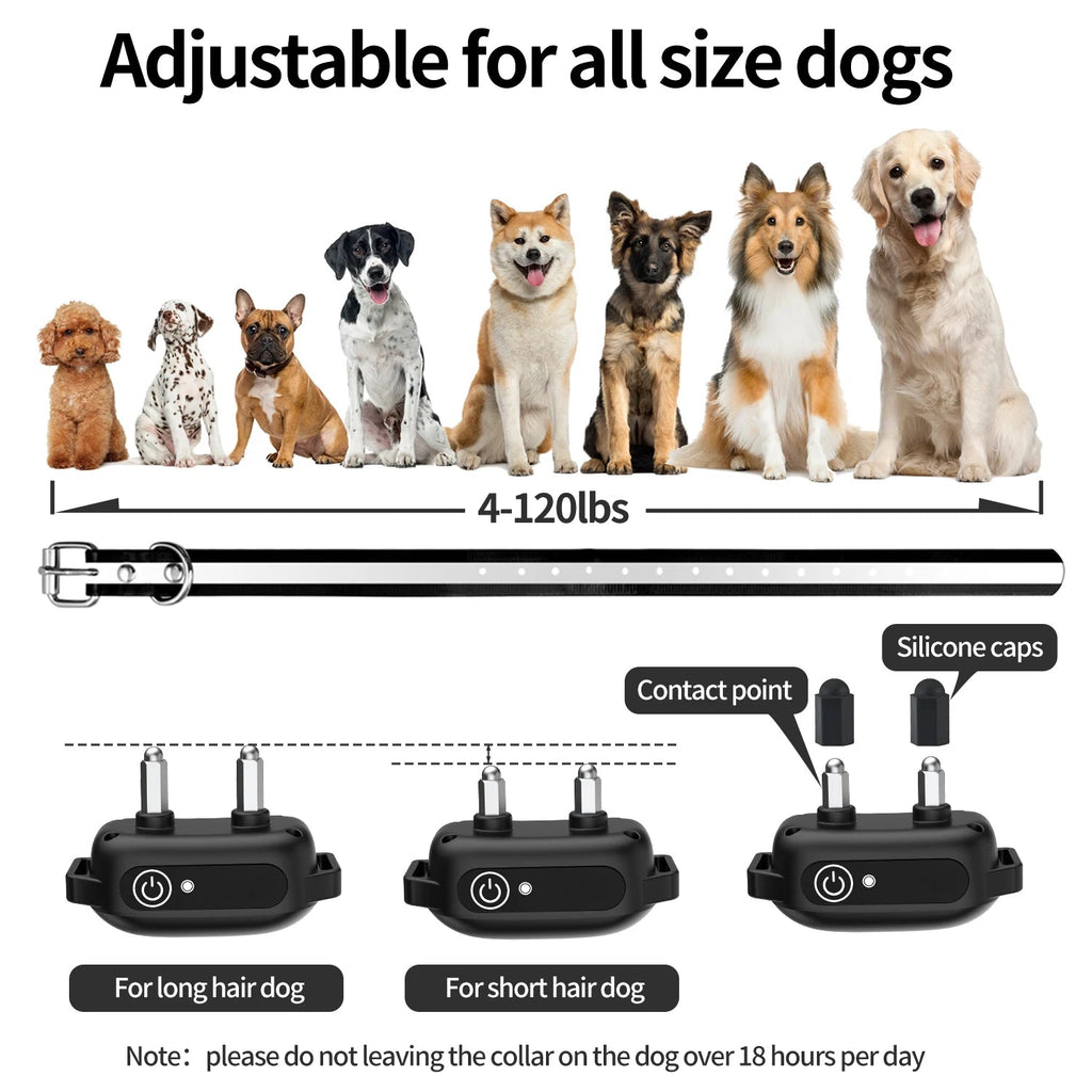 Collar de Entrenamiento Remoto a Prueba de Agua para Perros con Choque y Beep