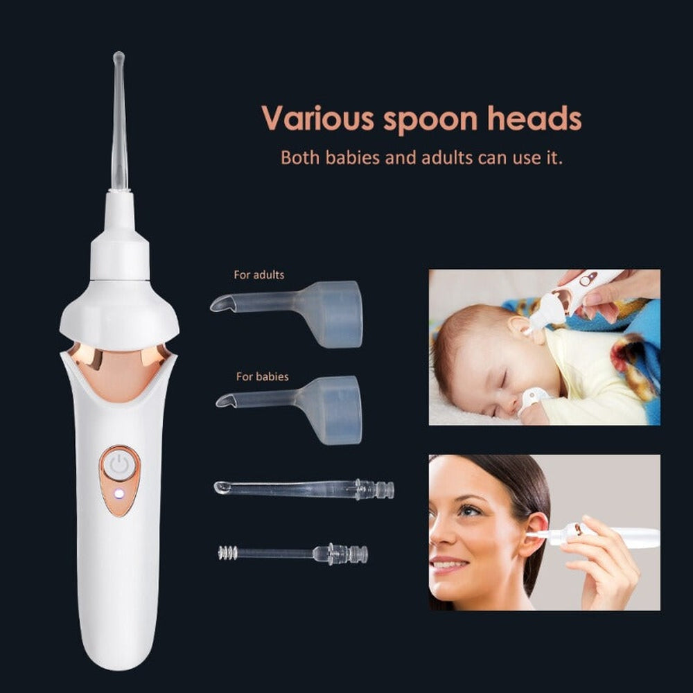 Aspirador de cerumen indoloro