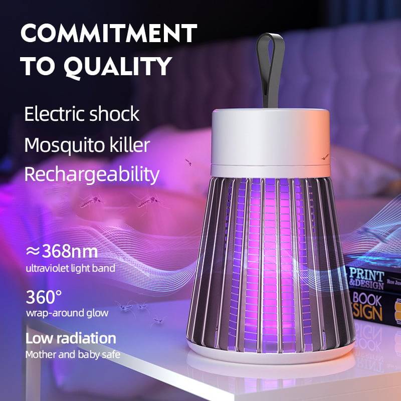 🦟Lámpara trampa para mosquitos y moscas recargable por USB🚫