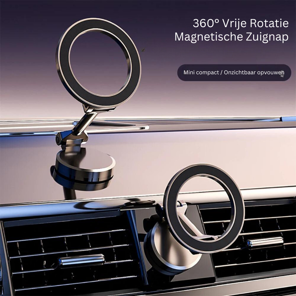Soporte magnético para teléfono de coche Sandsberg – Rotación de 360°, plegable