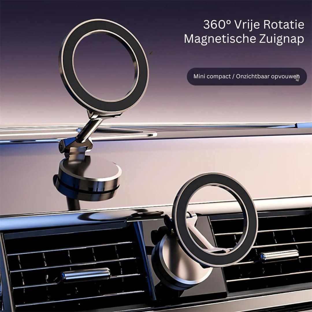 Soporte magnético para teléfono de coche Sandsberg – Rotación de 360°, plegable