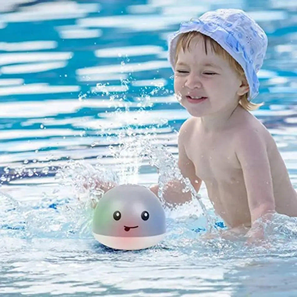 Juguete de baño con aspersor de ballena