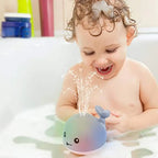 Juguete de baño con aspersor de ballena