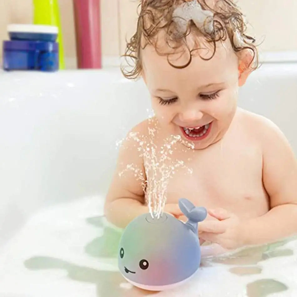 Juguete de baño con aspersor de ballena