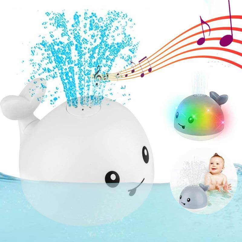 Juguete de baño con aspersor de ballena