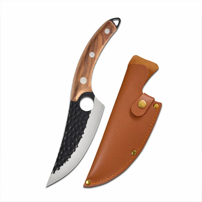 Huusk Cuchillo - Cuchillo de Cocina Japonés Hecho a Mano Premium Control