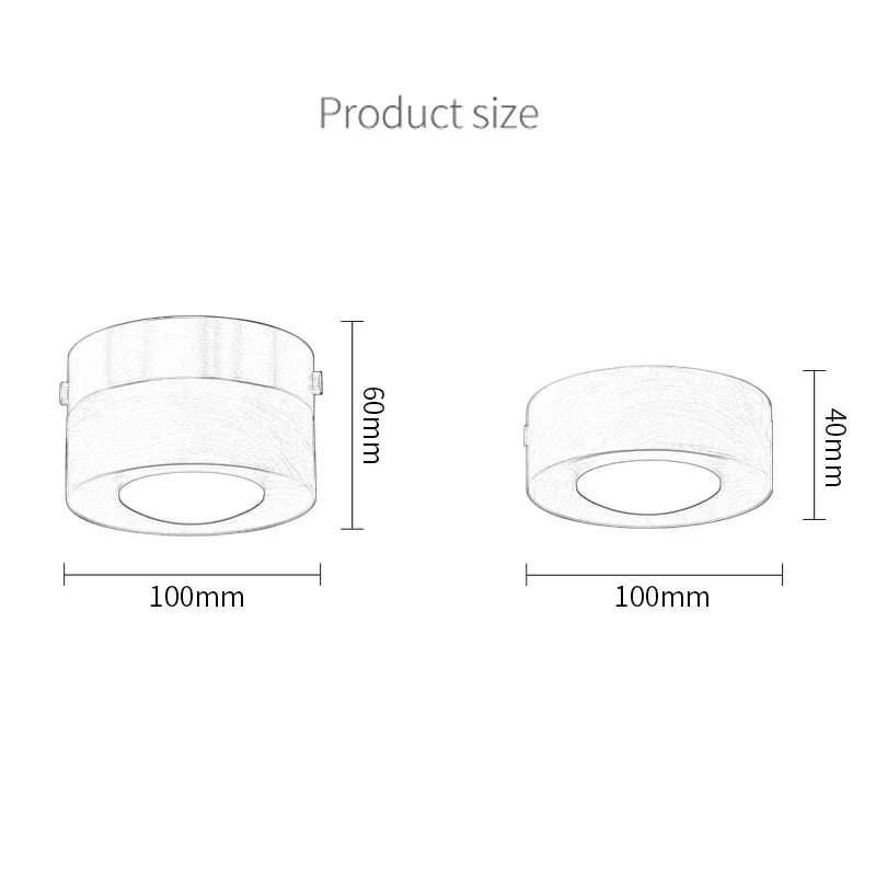 WoodenGlow - Lámpara de Techo de Nogal con Proyector LED